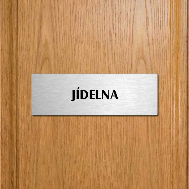 Jídelna, 200x66mm, zlatá popiska s rámečkem